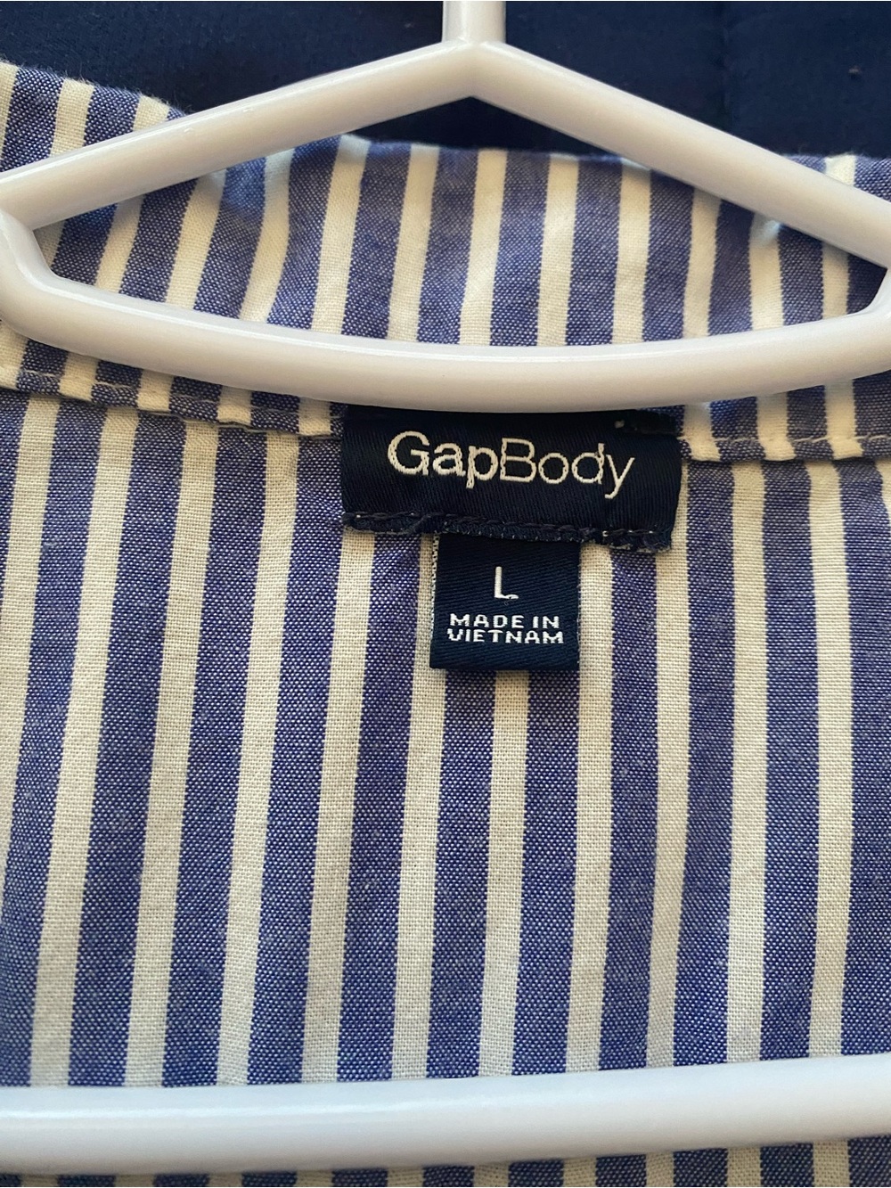 100% Cotton Blue & White Stripe Pajama Set - Picture 5 of 10